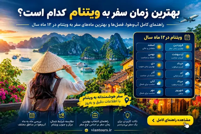 بهترین زمان سفر به ویتنام